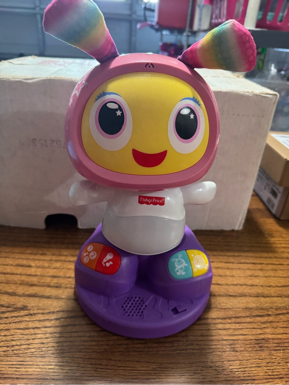 Fisher-Price Pink, Yellow & Purple Light-Up Learning Buddy